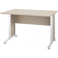 Schreibtisch aus Eiche weiß cm 120 x 80 x 74 h von IPERBRIKO