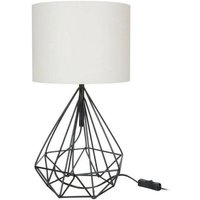 Schreibtischlampe Schwarz Weiß urban 25x h46,5 cm von IPERBRIKO