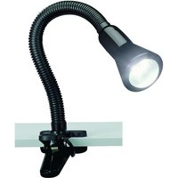 Schwarze Flexo-Schreibtischlampe 1xE14 mit Clip-Trio-Beleuchtung von IPERBRIKO