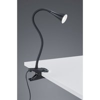 Iperbriko - Schwarze Viper LED-Schreibtischlampe mit Clip H35 cm Trio-Beleuchtung von IPERBRIKO