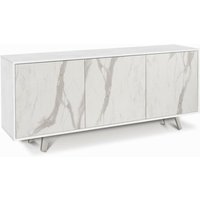 Sideboard mit drei Türen Bianco Ossido Marmor 177x41x h74 cm von IPERBRIKO