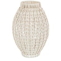 Tischlampe Rattan weiß - h51 von IPERBRIKO