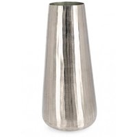 Vase Meißel Silber D.19x45h aus Metall von IPERBRIKO