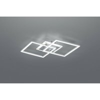 Venida Double Square LED-Deckenleuchte aus Aluminium, 25 w, dimmbar, L57 cm, Trio-Beleuchtung von IPERBRIKO