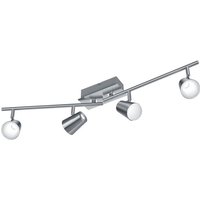 Verstellbarer Deckenstrahler 4 Lichter Narcos Nickel Trio Lighting von IPERBRIKO