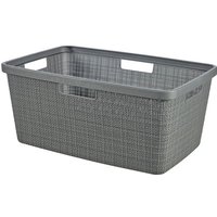 Wäschekorb in grauer Jute-Optik 46Lt Wäschekorb in grauer Jute-Optik 46Lt von CURVER