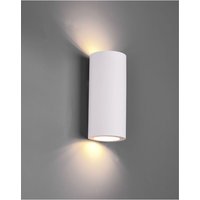 Wandleuchte 2xGU10 Gipszylinder Biemission Zazou White Trio Lighting von IPERBRIKO