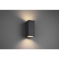 Wandleuchte Double Led Square Roya Anthrazit H15 cm IP44 Trio Lighting von IPERBRIKO