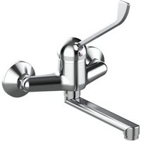 Iperbriko - Wandmontierter Einhebelmischer mit klinischem Hebel - Ten Line, Chrom von IPERBRIKO