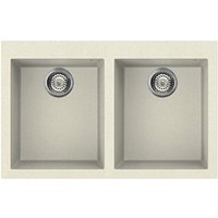 Waschbecken 79x50 cm 2 Becken Creme Waschbecken 79x50 cm 2 Becken Creme von IPERBRIKO