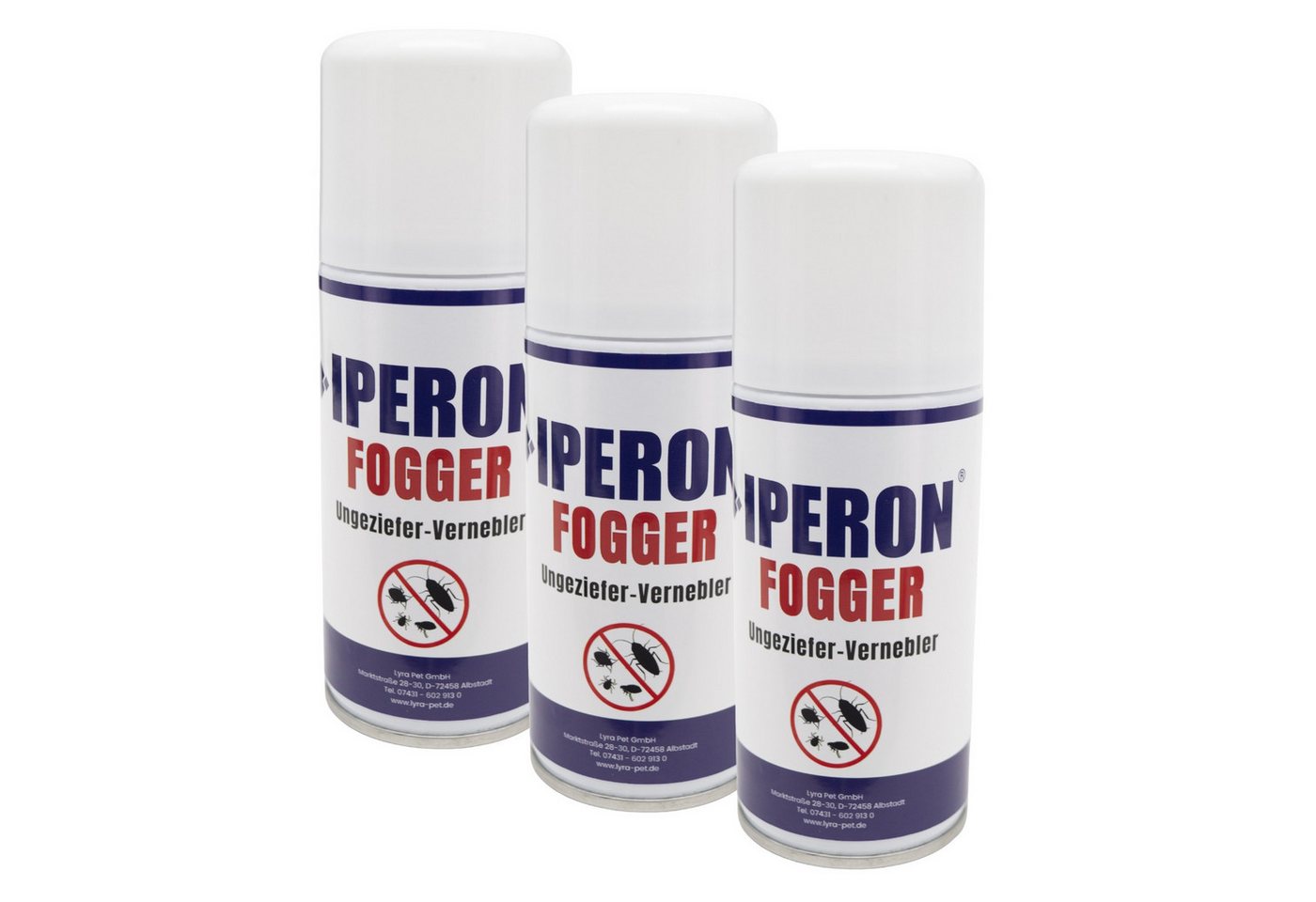 IPERON Insektenspray 3 x 150 ml IPERON® Fogger Ungeziefer-Vernebler, 0,45 l, 450,00 ml von IPERON