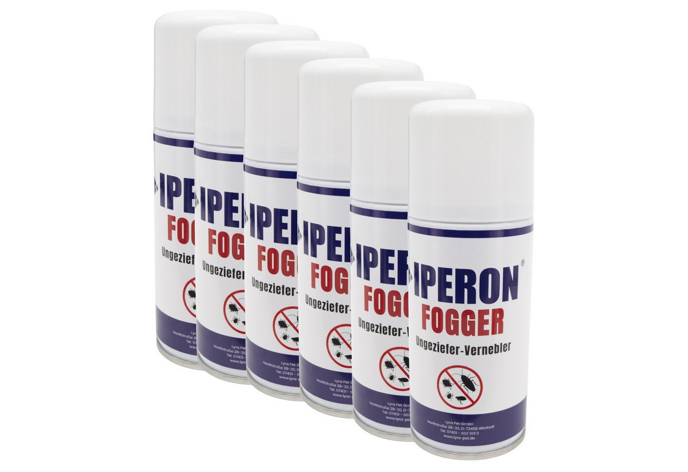 IPERON Insektenspray 6 x 150 ml IPERON® Fogger Ungeziefer-Vernebler, 0,9 l, 900,0 ml von IPERON