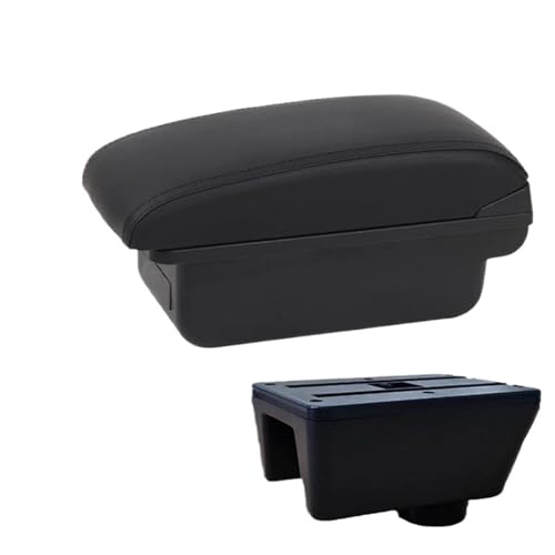 IPEVMLZ Armlehne Für Seat Für Ibiza Für Ibiza MK4 IV 6J 2008 2009 2010 2011-2017 Innenraumdesign Mittelkonsole Armlehnen-Aufbewahrungsbox(C2 Schwarze Linie KEIN USB) von IPEVMLZ