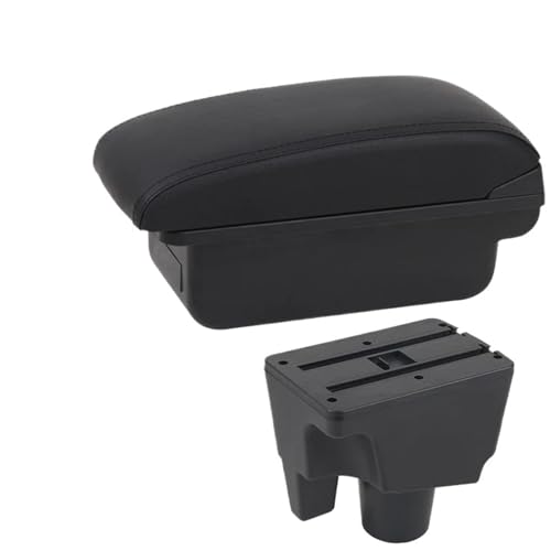 IPEVMLZ Armlehne Für Toyota Für Aqua 2011 2012 2013 2014-2020 Auto Aufbewahrungsbox Mittelkonsole Zentrale Armlehnenbox(C2 Schwarze Linie KEIN USB) von IPEVMLZ