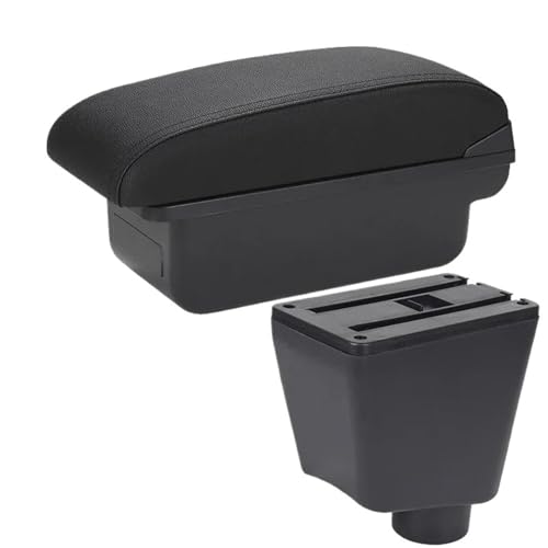IPEVMLZ Armlehnenbox Für R&enault Für Clio 4 Armlehne Für R&enault Für Captur Für Clio 3 III IV Autoarmlehnenbox Zubehör-Aufbewahrungsbox(C2 Schwarze Linie KEIN USB) von IPEVMLZ