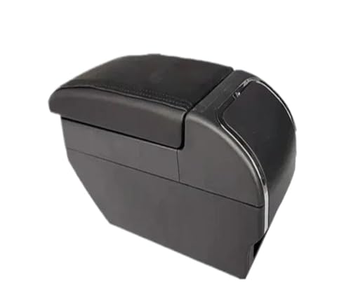 IPEVMLZ Armlehnenbox Für Suzuki Für Ertiga Mit Getränkehalter Universelle Mittelkonsole Zubehör Doppelmodifikation USB(F All Black No USB) von IPEVMLZ