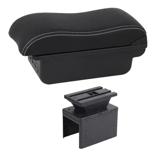 IPEVMLZ Armlehnenbox Für TT Coupé Für TT Mittelstauraum Mit USB-Schnittstelle(C2 Weiße Linie) von IPEVMLZ