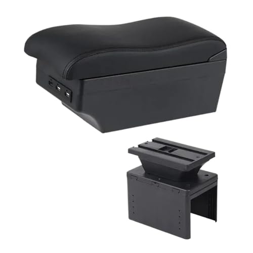 IPEVMLZ Armlehnenbox Für TT Coupé Für TT Mittelstauraum Mit USB-Schnittstelle(E2 Schwarze Linie) von IPEVMLZ
