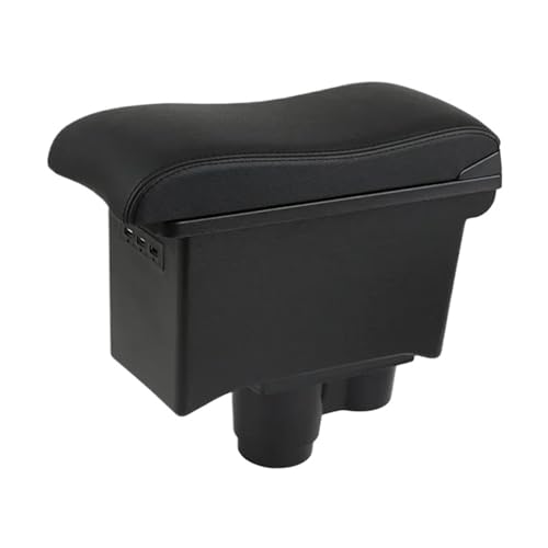 IPEVMLZ Auto Armlehnenbox Für R&enault Für Duster 2019 2020 2021 2022 Mittelkonsolen-Aufbewahrungsbox(A5 Artificial leather) von IPEVMLZ