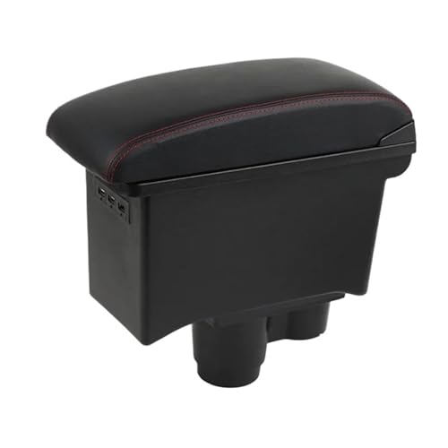 IPEVMLZ Auto Armlehnenbox Für R&enault Für Duster 2019 2020 2021 2022 Mittelkonsolen-Aufbewahrungsbox(B1 Echtleder) von IPEVMLZ