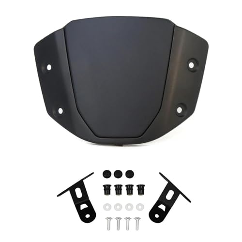 IPEVMLZ Für CB650R CB 650R CB 650 R 2019 2020 2021 2022 2023 Motorrad-Windschutzscheibe Frontscheibe Windabweiser(Matte Black) von IPEVMLZ