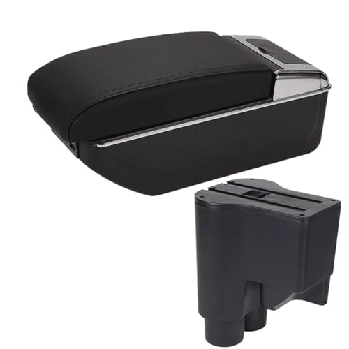 IPEVMLZ Für Daihatsu Für Sirion Für Materia 2007 2008 2009 2010 2011 2012 2013 2014 2015 Armaturenbrett-Ablage Auto-Zentralablage Armstütze(A2 Schwarz schwarz 7USB) von IPEVMLZ