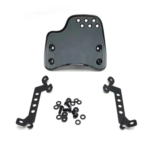 IPEVMLZ Für Ducati Für Scrambler 400 800 2015-2023 Motorrad Windschutzscheibe Windschild Abdeckung Windabweiser mit Halter(GRAU) von IPEVMLZ