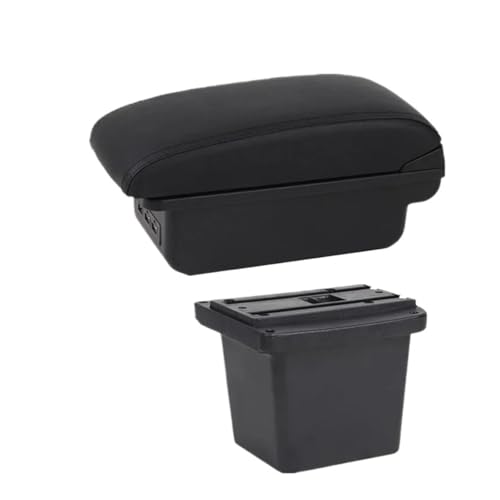 IPEVMLZ Für Hyundai Für Elantra Für Touring I30 FD I30cw 2007 2008 2009 2010 2011 Auto Armlehnenbox Auto Armlehnen-Storagebox(B black line 3USB) von IPEVMLZ