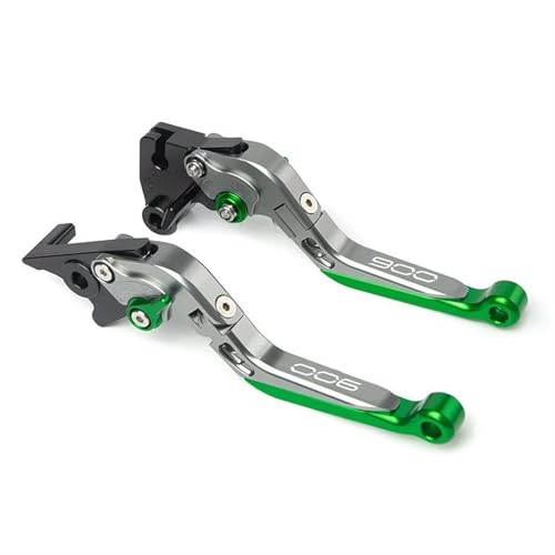 IPEVMLZ Für Kawasaki Z900 Z 900 2017-2022 2023 2024 Motorrad Verstellbarer Zusammenklappbarer Einziehbarer Bremshebel-Kupplungshebel Hebel(Titanium Green) von IPEVMLZ
