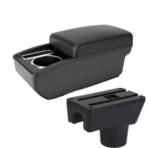 IPEVMLZ Für Mitsubishi Für Attrage Für Mirage Mittelarmlehnenbox Für Mitsubishi Für Space Star Autoarmlehne Armlehnenbox(A2 schwarze Linie Kein USB) von IPEVMLZ