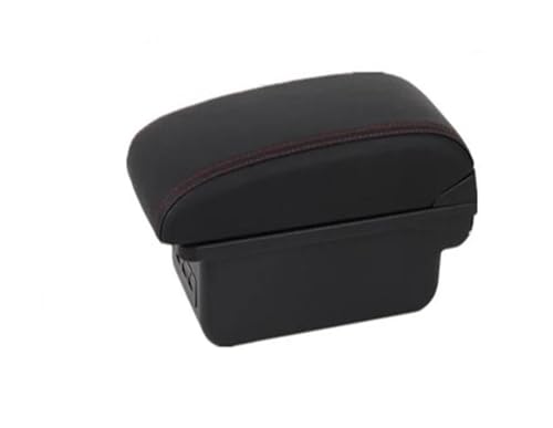 IPEVMLZ Für Opel Für Corsa F 2019 2020 2021 2022 2023 2024 Auto-Armaturenbrettbox Nachrüst-Innendetails(B1 rote Linie 3USB) von IPEVMLZ