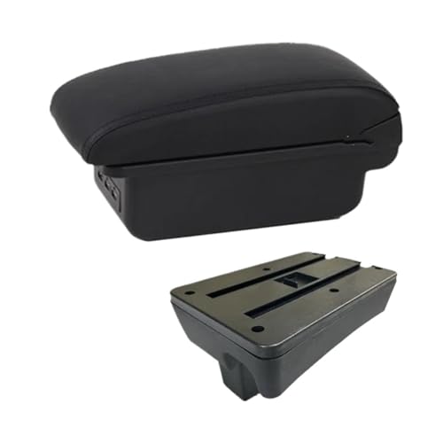 IPEVMLZ Für Peugeot 307 I 2001 2002 2003 2004 2005-2008 Armlehnenbox Aufbewahrungsbox Innenausstattung Modifizierte Autoteile(B2 schwarze Linie 3USB) von IPEVMLZ