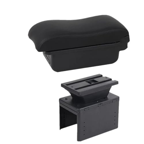 IPEVMLZ Für TT Armlehne Coupé Für TT Armlehnenbox Mittelkonsole Nachrüstteile Für Den Innenraum(B2 schwarze Linie 3USB) von IPEVMLZ