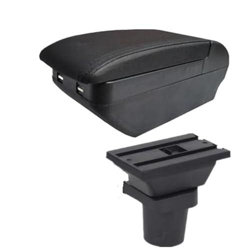 IPEVMLZ Für Toyota Für Urban Cruiser Armlehnenbox Für Ist Armlehnenbox Center Storage Box(H All Black 4 USB) von IPEVMLZ