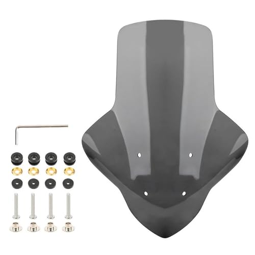 IPEVMLZ Modifizierte Teile Windabweiser Front Für Y&amaha NMAX155 NMAX 155 2020 2021 2022 2023 2024 Motorrad Windschutzscheibe(Blackened) von IPEVMLZ