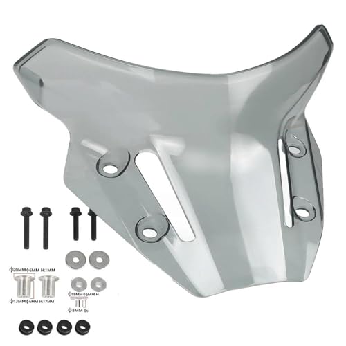 IPEVMLZ Motorradzubehör Frontscheibe Windschutzscheibe Deflektor Für Y&amaha MT09 FZ09 MT-09 SP MT 09 2021 2022 2023 2024(GRAU) von IPEVMLZ