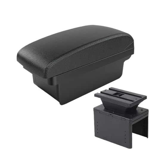 IPEVMLZ Universelle Auto Armlehnenbox Mitte Universelles Modell Armlehnen Aufbewahrungsbox Armsupport Innenraum Nachrüstteile(A1 Schwarze Linie KEIN USB) von IPEVMLZ