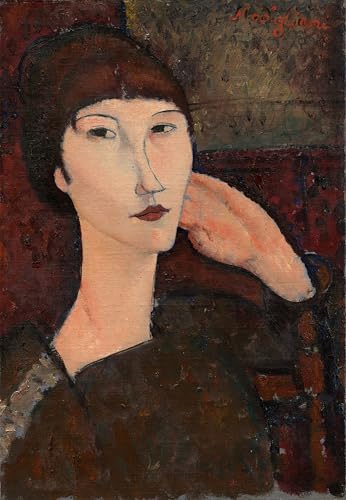 IPLUPJDY Berühmte Gemälde Gemälde Kunst Bilder Kunstdruck Leinwand Adrienne von amedeo modigliani Abstrakte Leinwandbilder für Wohnzimmer-Dekor 60x90cm von IPLUPJDY