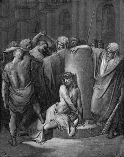 IPLUPJDY Berühmte Gemälde Gemälde Kunst Bilder Kunstdruck Leinwand Die geißelung Christi von gustave dore Abstrakte Leinwandbilder für Wohnzimmer-Dekor 60x90cm IPLUPJDY Berühmte Gemälde Gemälde Kunst Bilder Kunstdruck Leinwand Die geißelung Christi von gustave dore Abstrakte Leinwandbilder für Wohnzimmer-Dekor 60x90cm von IPLUPJDY