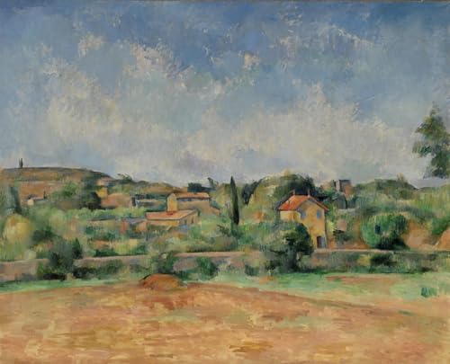 IPLUPJDY Berühmte Gemälde Gemälde Kunst Bilder Kunstdruck Leinwand Die rote Erde von paul cézanne Abstrakte Leinwandbilder für Wohnzimmer-Dekor 60x90cm IPLUPJDY Berühmte Gemälde Gemälde Kunst Bilder Kunstdruck Leinwand Die rote Erde von paul cézanne Abstrakte Leinwandbilder für Wohnzimmer-Dekor 60x90cm von IPLUPJDY