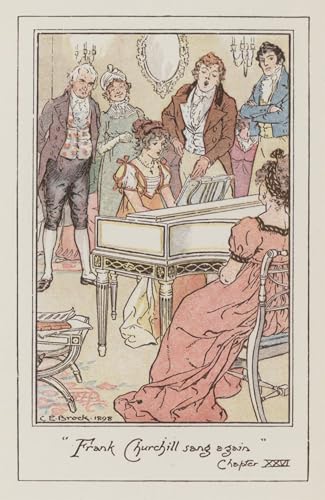 IPLUPJDY Berühmte Gemälde Gemälde Kunst Bilder Kunstdruck Leinwand Illustration für Emma von Charles Edmund Brock Abstrakte Leinwandbilder für Wohnzimmer-Dekor 60x90cm von IPLUPJDY