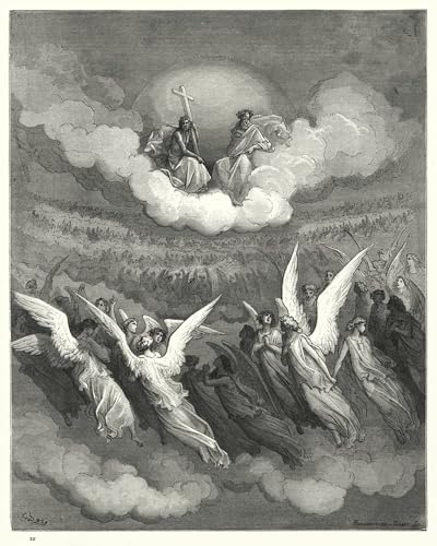 IPLUPJDY Berühmte Gemälde Gemälde Kunst Bilder Kunstdruck Leinwand Illustration von gustave dore Abstrakte Leinwandbilder für Wohnzimmer-Dekor 60x90cm von IPLUPJDY