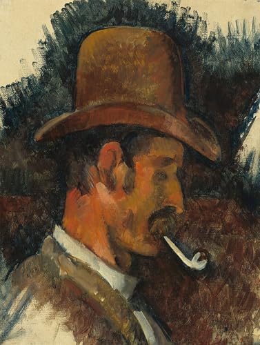 IPLUPJDY Berühmte Gemälde Gemälde Kunst Bilder Kunstdruck Leinwand Mann mit pfeife von paul cézanne Abstrakte Leinwandbilder für Wohnzimmer-Dekor 60x90cm von IPLUPJDY
