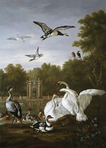 IPLUPJDY Berühmte Gemälde Gemälde Kunst Bilder Kunstdruck Leinwand Stillleben mit Blumen und Früchten Gemälde zugeschrieben von Merisi Da Caravaggio für Wohnzimmer-Dekor 60x90cm von IPLUPJDY