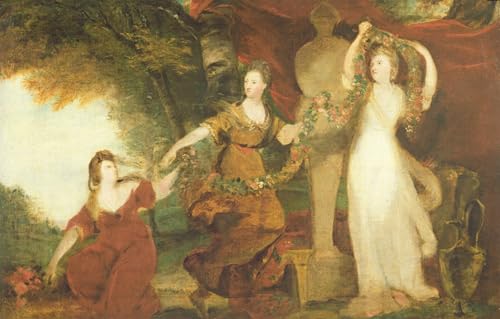 IPLUPJDY Berühmte Gemälde Gemälde Kunst Bilder Kunstdruck Leinwand Studie für die drei Töchter von Sir William Montgomery von Joshua Reynolds Abstrakte Leinwandbilder für Wohnzimmer-Dekor 60x90cm von IPLUPJDY