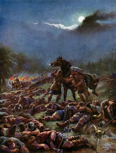 IPLUPJDY Berühmte Gemälde Gemälde Kunst Bilder Kunstdruck Leinwand Sweyns vergiftete Armee von Henry a Payne Abstrakte Leinwandbilder für Wohnzimmer-Dekor 60x90cm von IPLUPJDY