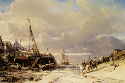 IPLUPJDY Berühmte Gemälde Gemälde Kunst Bilder Kunstdruck Leinwand Un porte en bretagne von eugene isabey Abstrakte Leinwandbilder für Wohnzimmer-Dekor 60x90cm IPLUPJDY Berühmte Gemälde Gemälde Kunst Bilder Kunstdruck Leinwand Un porte en bretagne von eugene isabey Abstrakte Leinwandbilder für Wohnzimmer-Dekor 60x90cm von IPLUPJDY