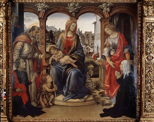 IPLUPJDY Bilder Moderne Kunst Gemälde WandgemäLde Berühmtes Gemälde von Fra Filippo Lippi Leinwand Malerei Poster für Wanddekoration 60x90cm IPLUPJDY Bilder Moderne Kunst Gemälde WandgemäLde Berühmtes Gemälde von Fra Filippo Lippi Leinwand Malerei Poster für Wanddekoration 60x90cm von IPLUPJDY