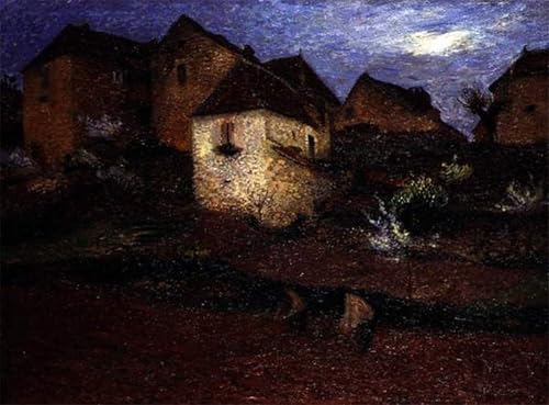 IPLUPJDY Bilder Moderne Kunst Gemälde WandgemäLde Das Dorf von Henri Leinwand Malerei Poster für Wanddekoration 60x90cm von IPLUPJDY
