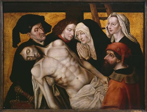 IPLUPJDY Bilder Moderne Kunst Gemälde WandgemäLde Der Abstieg von Van Der Goes Leinwand Malerei Poster für Wanddekoration 60x90cm von IPLUPJDY